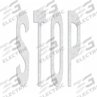 RAE Preformed Thermoplastic Pavement Markings: Stop, White, 8 ft Lg, 6 1/8 ft Wd, Pavement (MPN PR-TH-3649). Key specifications — Legend: Stop; Brand: RAE; Color: White; Adhesion Method: Hand Torch; Material: Thermoplastic.