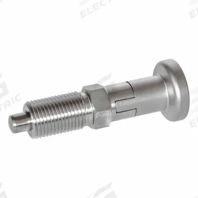 JW WINCO Indexing Plunger: Locking, 316 SS, M10x1 Thread - Locking Pull-Knob Indexing Plungers