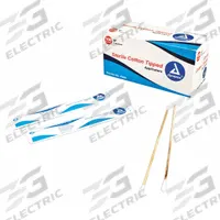 DYNAREX Cotton Tip Swab: Sterile, Cotton, 6 in Lg, Wood, Single, 100 PK (MPN 4305). Key specifications — Brand: DYNAREX; Tip Material: Cotton; Handle Material: Wood; Tip Type: Single.