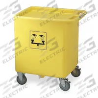 BRADLEY Eyewash Station Waste Container: 56 gal Cap, Polyethylene, Yellow, On-Site, On-Site (MPN S19-399). Key specifications — For Use With: Eyewash Station; Sub-brand: On-Site; Features: Dual Drain Holes; Material: Polyethylene; Product Type: Waste Cart; Series: On-Site; Sub-Brand: On-Site; Compatible Mfr Part Number: S19-921.