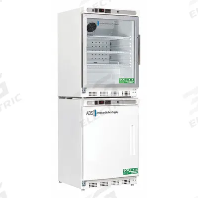 AMERICAN BIOTECH SUPPLY Refrigerator and Freezer: 4.6 cu ft Refrigerator Capacity, 2 Doors - General Purpose Lab Refrigerator-Freezers