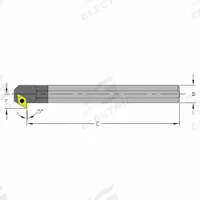 ULTRA-DEX USA Indexable Boring Bar: E12S SDXCL3 (MPN 920-000-341). Key specifications — attr257292: E12S SDXCL3.