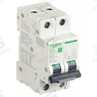 SCHNEIDER IEC Supplementary Protector: 20 A Amps, 14kA at 240V AC, Screw Clamp, C60SP, B (MPN M9F21220). Key specifications — Terminal Connection: Screw Clamp; AC Voltage Rating: 240/415/440V AC; Curve Type: B; DC Voltage Rating: Not Rated; Max. AIR Rating: 14kA at 240V AC; Series: C60SP; Brand: SCHNEIDER.