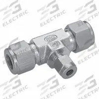 HAM-LET Compression Tee Fitting: 3/8 in OD x 1/4 in OD x 1/4 in OD Fitting Size, Tube x Tube x Tube (MPN 764LR SS 3/8 X 1/4X 1/4). Key specifications — Series: Let-Lok; Compatible Fitting Brands: Swagelok; Brand: HAM-LET.