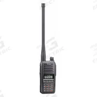 ICOM Handheld Two-Way Radio: Aviation, VHF, Analog, 6 W, 200 Channels, Alphanumeric, A16, 17 hr (MPN A16B 51 USA). Key specifications — Minimum Frequency: 118 MHz (Transmitter); Display Type: Alphanumeric; Maximum Frequency: 136.99166 MHz (Transmitter); FCC License Required: Yes.