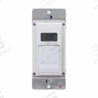 INTERMATIC Wall Switch Timer: 7 day Max, 1 min Min, SPST-NO, 120V AC, No Wall Plate Included, White (MPN EJ600). Key specifications — attr211252: INTERMATIC; attr1070698: No Hold Included.