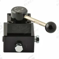 BVA HYDRAULICS Hydraulic Control Valve: 4.5 gpm Max Flow Rate, Three Positions, 1/4" NPT, Manifold (MPN PR33C). Key specifications — attr1018253: BVA HYDRAULICS; attr1018283: Manifold; attr1018249: PR33C; attr1018300: Manual; attr1018289: PR; attr1416406: 1/4" NPT.