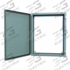 HAMMOND Electrical Enclosure: Steel, 30 in x 24 in x 6 in, NEMA 12/13, w/Panel, Solid Cover, Hinged (MPN 1418K6). Key specifications — Brand: HAMMOND; Closure Method: Clamps; Knockouts: Not Included.