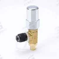 MUELLER Angled Packed Line Valve: Inlet 3/8 in Female Sweat, Outlet 3/8 in Male Flare, 700 psi Max (MPN A 17503). Key specifications — Brand: MUELLER; Seal Cap Material: Steel; A2L Compatible: Yes.