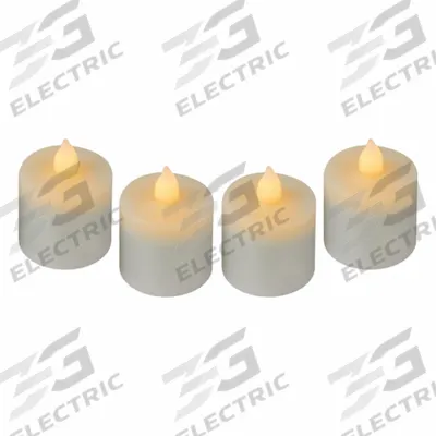 STERNO Flameless Candle: 40 hr Burn Time, White, 1 3/4 in Overall Ht - Candles & Votives