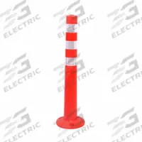 XPT: Portable, 29 1/2 in Overall Ht, Circular Top, High-Intensity Prismatic, Red/White, 3 lb Wt (MPN 724486). Key specifications — Body Color: Red; Product Type: Delineator; Includes Weighted Base: No.