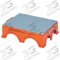 SANDEL Step Stool: 1 Steps, 5.3 in Overall Ht, 500 lb Load Cap, Plastic, 5.3 in Standing Ht (MPN 1170-B). Key specifications — Brand: SANDEL; Color: Orange; Includes: (4) Bottom Stools.