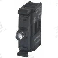 EATON Lamp Module: 22 mm Size, Green, LED, 264 V AC Rating, No Transformer (MPN M22-LED230-G). Key specifications — Compatible Operator: Push Button; Compatible with Series: M22; Terminal Connection Type: Screw Terminals; Brand: EATON; Manufacturer Part Number: M22-LED230-G; Includes Bulb: Bulb Included.