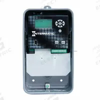 INTERMATIC Electronic Timer: 365 day, Astronomic, 120-277V AC, SPDT, Digital (MPN ET90215CR). Key specifications — Body Material: Metal; Indoor/Outdoor Usage: Outdoor; Astronomic Functionality: Astronomic; Mounting Style: Surface; Brand: INTERMATIC.