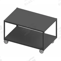 DURHAM MFG Work Table: Fixed Ht, Steel, 48 in x 24 in, 1,200 lb Overall Load Capacity (MPN HMT-2448-2-4SWB-95). Key specifications — Unit Type: Not Expandable or Modular; Assembly: Fully Assembled; Wheel Material: Polyurethane; Frame Material Finish: Powder Coated; Mobility: Casters; Height Adjustability: Fixed Height; Caster Type: (4) Swivel Locking; Frame Construction: Welded Only.