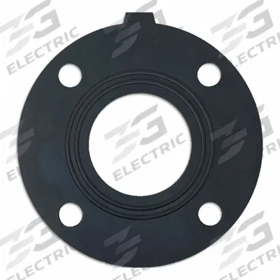 ASAHI Full Face Flange Gasket: Class 150, EPDM, For 3 in Pipe, 5/64 in Thick - Low-Torque EPDM Full-Face Gaskets with Inner Ring