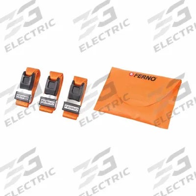 FERNO Strap System: 7 ft, Nylon, Push Button - Straps for Backboards & Stretchers