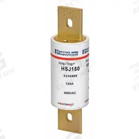 MERSEN Fuse: HSJ Series, Class J, Bolt-On Body, Very-Fast-Acting, 150 A, 600 V AC, 500 V DC (MPN HSJ150). Key specifications — Series: HSJ; Brand: MERSEN.