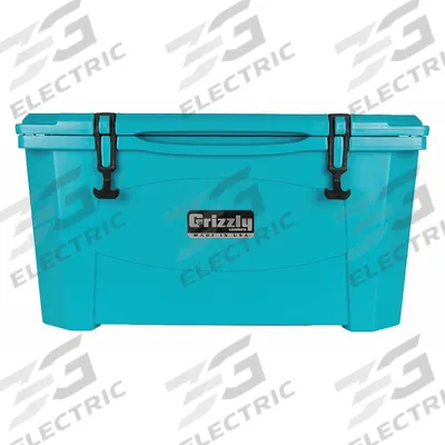 GRIZZLY COOLERS Marine Chest Cooler: Teal, 72 Cans, 60 qt Cooler Capacity - Heavy-Duty Chest Coolers
