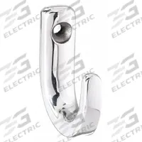 SUGATSUNE Hook: Screw, 35 lb Wt Capacity, 1 Points per Hook, Silver, 7/8 in Projection (MPN TA-3S). Key specifications — Color: Silver; Finish: Mirror; Material: Stainless Steel; Product Type: Hook.