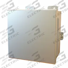 HAMMOND Electrical Enclosure: Stainless Steel, 6 in x 6 in x 4 in, NEMA 12/13/3R/4/4X, w/Panel (MPN 1414N4PHS16E). Key specifications — Brand: HAMMOND; Closure Method: Clamps; Enclosure Material: Stainless Steel; Includes Inner Panel: with Inner Panel Included.
