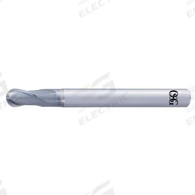 OSG A BRAND Ball End Mill: Carbide, Durorey Coated, 2 Flute, 1/8" Mill Dia - Pencil-Neck Carbide Ball End Mills for Hardened Materials
