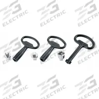 HOFFMAN Keylock Insert: Lock Enclosure, Steel (MPN CLKTM7). Key specifications — Finish: Chrome Plated; Brand: HOFFMAN; Accessory Type: Lock Insert; Application: Lock Enclosure; Features: Lock Inserts Can Be Substituted for the Standard 3 mm Double-Bit Latch Insert; Material: Steel.