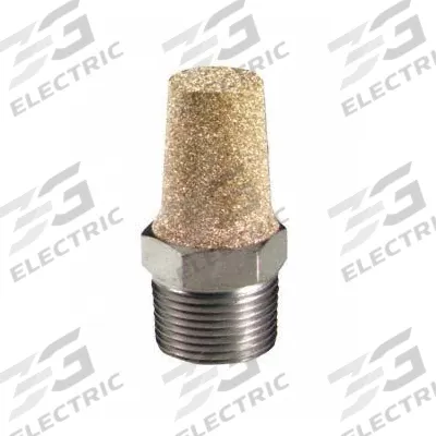 BONOMI MUFFLER: 3/8 in NPT, 11/16 in Hex Size, Bronze - Pneumatic Exhaust Mufflers