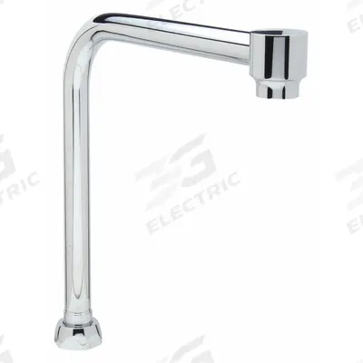 ZURN Spout: Spout, Straight, Brass, Chrome - Double-Jointed Faucet Spouts