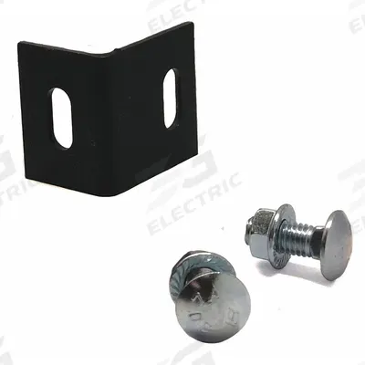 HUSKY RACK & WIRE Aisle Guard Mounting Clip: 1/4 in x 1/2 in x 1 in, Steel - Hardware for Heavy-Duty Welded-Frame Wire Mesh Pallet Rack Back Guards