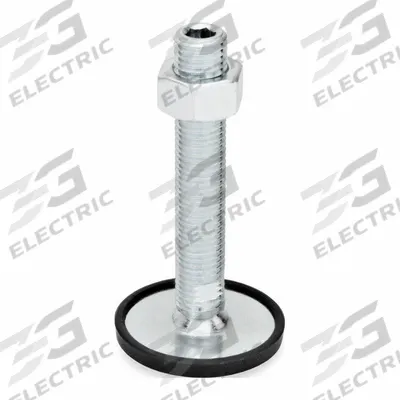 JW WINCO Male-End Leveling Mount: Swiveling Stud, 3/4"-10 Thread Size, 3.15 in - Non-Skid Male Leveling Mounts