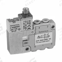 AVENTICS Solenoid Air Control Valve: Five-Way / Two-Position, Female 4 mm Push-On, 4 mm Push-On (MPN R422103558). Key specifications — attr1078830: Aluminum; attr1078874: Spring Return; attr1078854: Normally Open/Normally Closed.