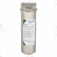 3M AQUA-PURE Water Filter Housing: 3/4 in, NPT, Female, 12 in Overall Ht, 4 1/8 in Overall Dia (MPN 5592001). Key specifications — Housing Material: 316 Stainless Steel; Housing Color: Silver; Brand: 3M AQUA-PURE.