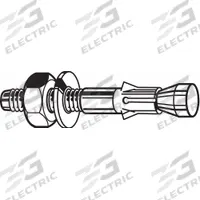 APPROVED VENDOR Wedge Anchor: 6 in Overall Lg, 7/8 in Dia, 7/8"-9 Thread Size, Steel, Steel, 2 PK (MPN U70411.087.0600). Key specifications — Brand: APPROVED VENDOR; Anchor Type: Wedge; Finish Type: Zinc Plated.