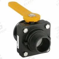 BANJO Manual Two-Way Ball Valve: 2 in, Polypropylene, Straight, 225 psi Max. Pressure (CWP), Lever (MPN MVSMT220FP). Key specifications — Brand: BANJO; Handle: Lever.