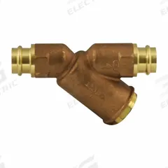 APOLLO Y Strainer: 1 1/4 in, Compression, Wye, Bronze, EPDM, 5 5/8 in Ht, 9 1/2 in Lg (MPN 5900601PR). Key specifications — Brand: APOLLO; Seal Material: EPDM; Manufacturer Part Number: 5900601PR; Screen Material: 302 Stainless Steel.