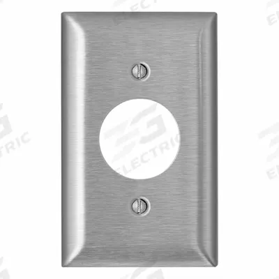 LEVITON Wall Plate: Single Circular Opening, 1 Gang - General Purpose Wall Plates