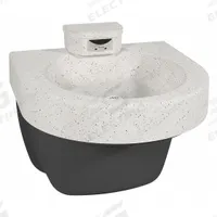 BRADLEY Wash Fountain: White Sand, Terreon®, D-Shape, 21 1/4 in Overall Wd, Std Drain, 1 Stations (MPN S93-727). Key specifications — Bowl Shape: D-Shape; Drain Type: Standard; Color: White Sand; Brand: BRADLEY; Series: SafeCare; Sink Material: Terreon®; ADA Compliant: ADA Compliant.