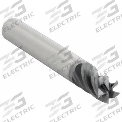 WIDIA HANITA Square End Mill: Carbide, AlTiN Coated, 5 Flute, 1/4" Mill Dia, 3/4" LOC - Fast-Cutting Carbide Square End Mills for Stainless Steel & Super Alloys