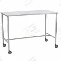 Instrument Table: 29 in Overall Wd, 34 in Overall Ht, 6 ft Overall Lg, Stainless Steel, Silver (MPN 7847MR). Key specifications — Brand: BLICKMAN; Caster Type: Swivel; Countertop Material: Stainless Steel.
