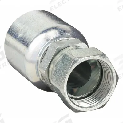 Parker Hydraulic Crimp Fitting: Steel x Steel, Straight, -16 For Hose Dash Size - Parker Crimp Hydraulic Hose Fittings with JIC Connection