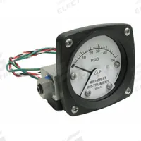 MIDWEST INSTRUMENT Differential Pressure Gauge & Switch: Back, 1/4 in NPT Female, 120, 2 1/2 in Dial (MPN 120AA-00-O-AA-50P). Key specifications — Sensor Type: Piston; Series: 120; Housing Material: Aluminum; Certificate of Calibration: Not Included; Gauge Accuracy: ±3-2-3%.
