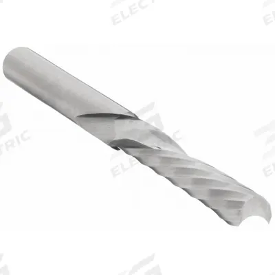 ONSRUD Solid Router Bit: Spiral O-Flute Downcut, 3/8" Cut Dia - Spiral O-Flute Router Bits for Plastics
