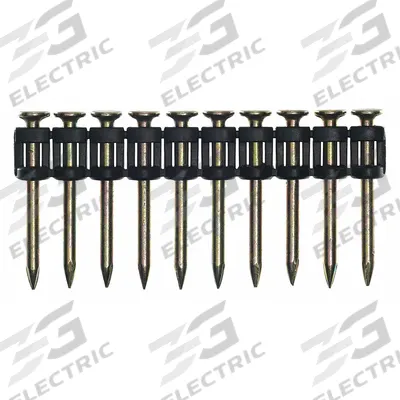 SENCO Concrete Nails,1.25" L,PK1000: Concrete Nails, Flat, Smooth, 1 1/4 in Overall Lg - Collated Concrete Nails