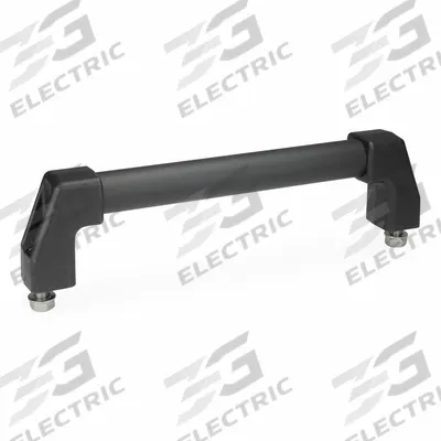 JW WINCO Pull Handle: Threaded Holes, Front-Mount, 11.81 in Mounting Hole Center to Center - Load-Rated Straight-Leg Tubular Pull Handles