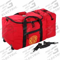 ERGODYNE Duffel Bag: 31 in L x 14 in W x 14 in D, Polyester, Red, 31-40 in, 11-20 in/30+ in (MPN GB5005W). Key specifications — Color: Red; Closure Type: Zipper; Features: Removable and Adjustable Shoulder Strap for Transporting Heavy Gear; Brand: ERGODYNE.