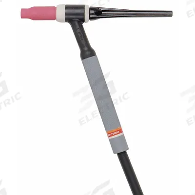 LINCOLN ELECTRIC Torch: Air-Cooled, PTA-17, 12 1/2 ft, Braided Rubber, 2-Piece - Air-Cooled TIG Torches