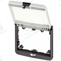 MURRELEKTRONIK Plug Housing: 2-Way Mounting Frame, Black Nylon Housing, Gray PBT Lid, IP65 (MPN 4000-68524-0000001). Key specifications — Brand: MURRELEKTRONIK; IP Rating: IP65; Product Type: Frame with Cover; Color: Black; Material: Nylon; Compatible Inserts: Modlink MSDD Panel Interface Inserts; Housing Type: 2-Way Mounting Frame.
