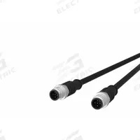 Sensor Cable: M12 Male Straight X M12 Male Straight, 5 Pins, Black, PUR, 1 m Cable Lg (MPN 142MDA11010). Key specifications — Cable Jacket Color: Black; End 1 Gender: Male; End 1 Mounting Orientation: Straight; End 2 Gender: Male; End 2 Mounting Orientation: Straight; End 2 Connection Type: M12; IP Rating: IPX7; Brand: METZ CONNECT.