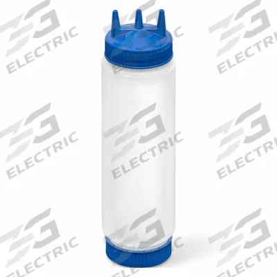 VOLLRATH Squeeze Bottle: 24 oz Capacity, 2 1/8 in Opening Dia, 10 3/4 in Overall Ht - Standard Squeeze Bottles